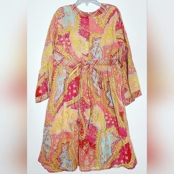 𝅺GORGEOUS Boutique Le Fromage et L'Orange Pink Glitter Dress Girls Sz 10 - Picture 2 of 4